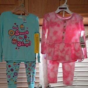dELiA*s Kids Pajama Set - Blue and Pink
